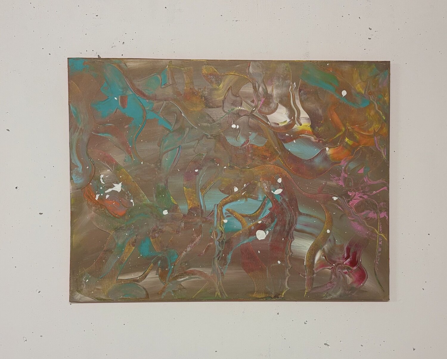 Goldener Fluss Lya Studer Original painting for sale