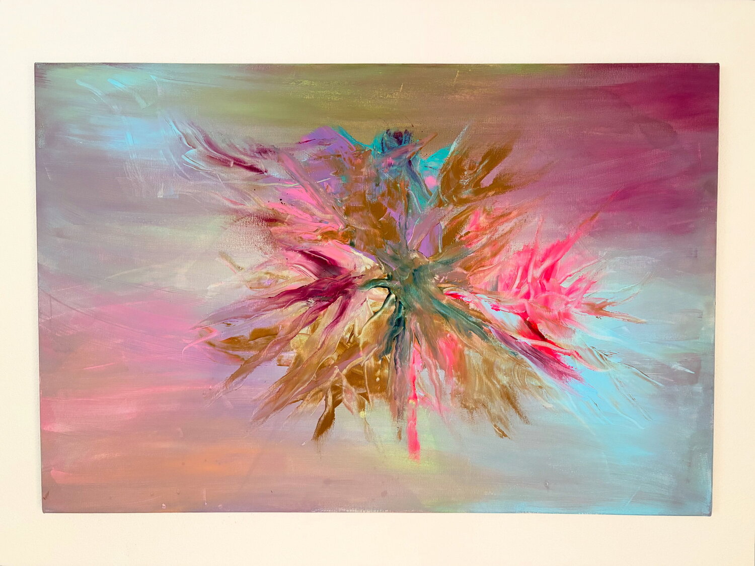 Explosion of Silence Lya Studer Original painting for sale