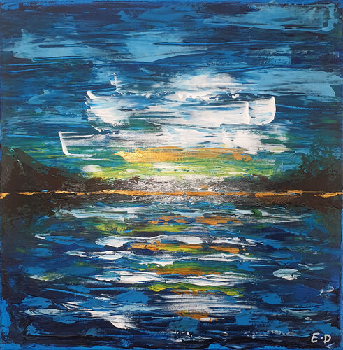 The First Breath After | 001/02 | Series Title: Internal Horizons by Eddie Davidov, Painting for Sale on Select