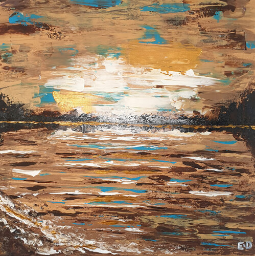 Grounding | Series Title: Internal Horizons - ​001/05 by Eddie Davidov, Painting for Sale on Select