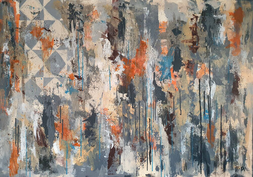 Whispers Beneath the Plaster | 003/01 by Eddie Davidov, Painting for Sale on Select