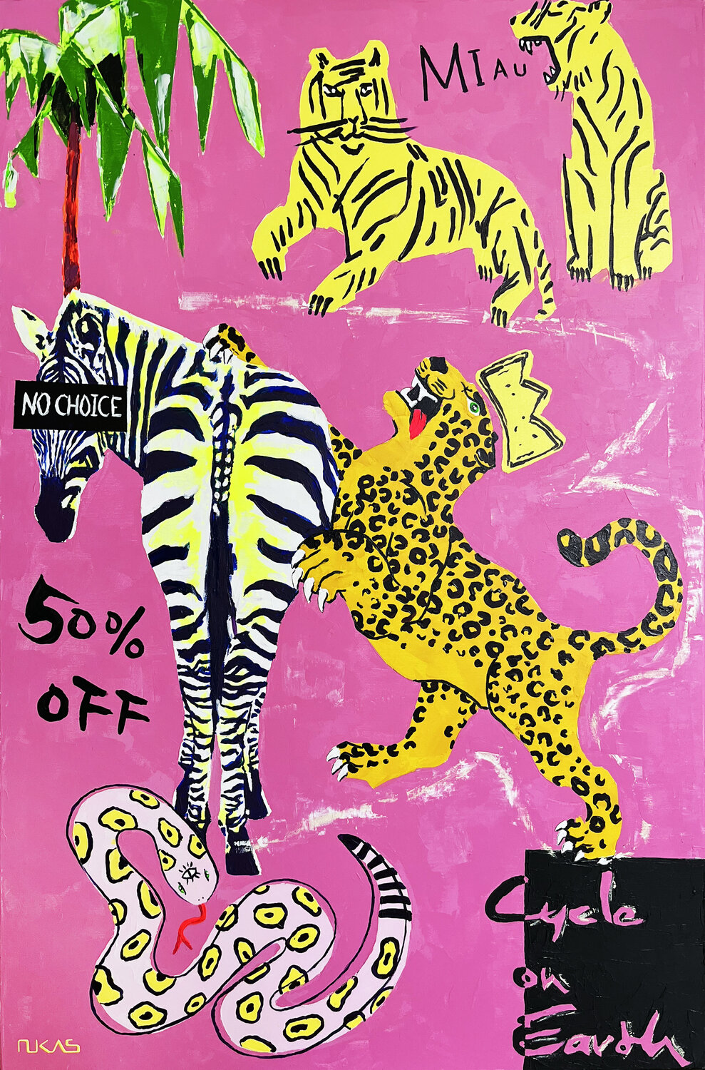 Cycle on Earth II Carlo Bzdok Original painting for sale