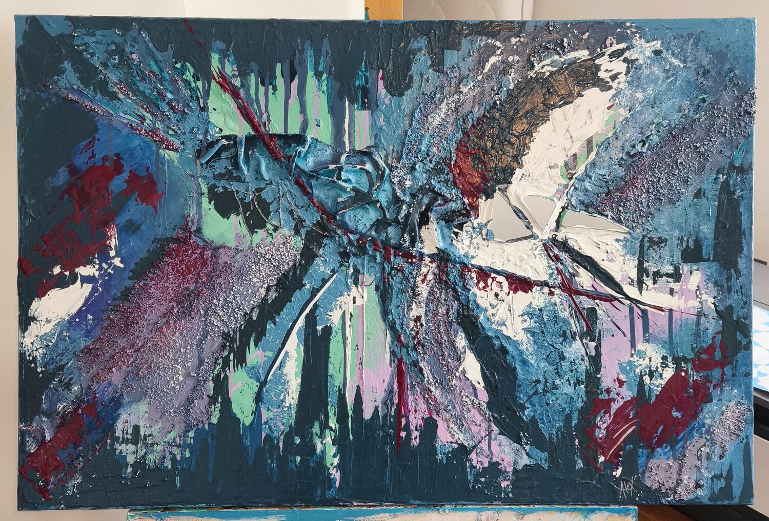 Strates de vie Alexandra Ensel Original painting for sale