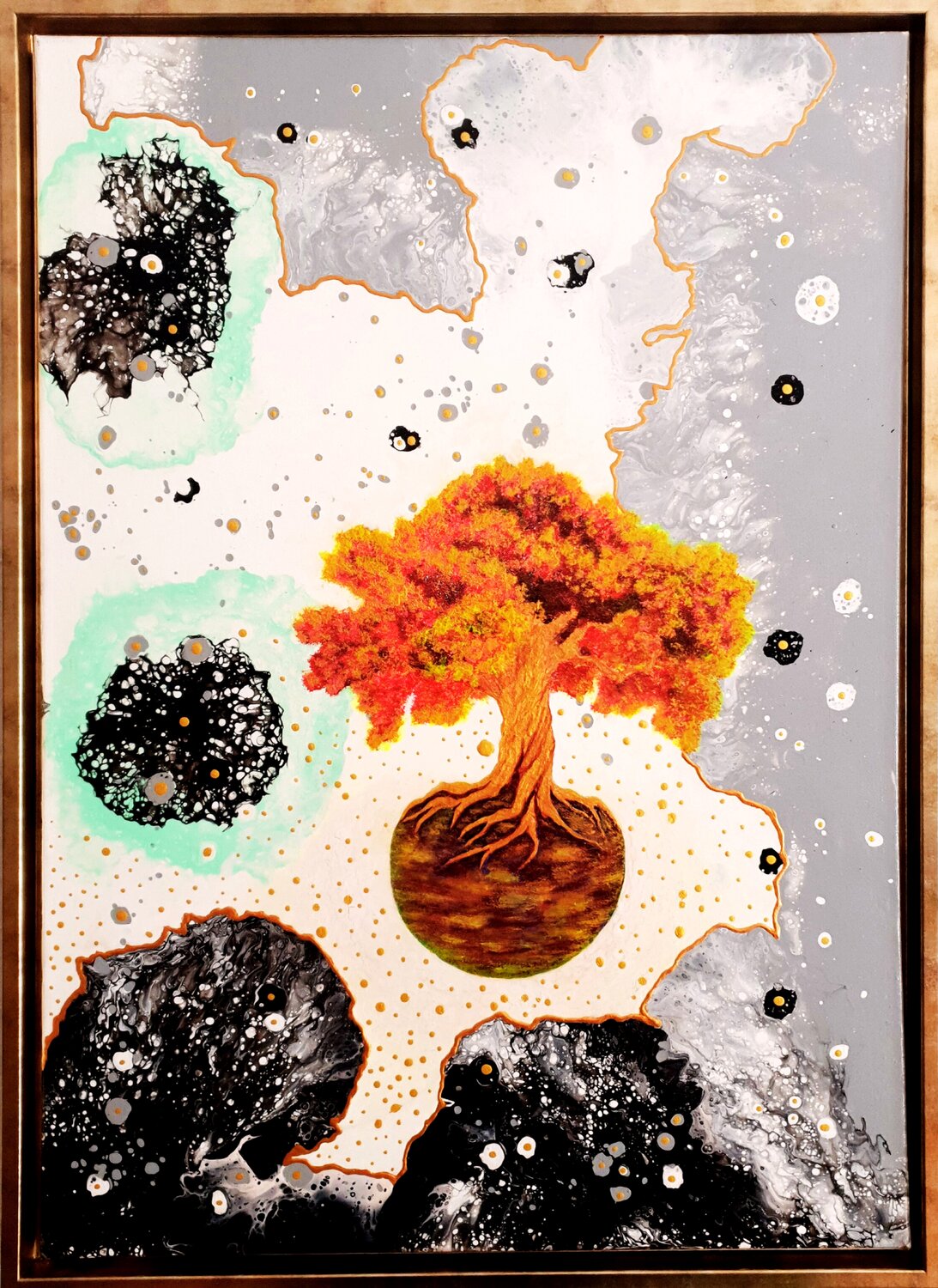 Werk 2: Der Schatten der Erkenntnis Dominik Wojcik Original painting for sale