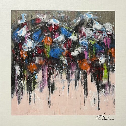 PLUIE ABSTRAITE by Richard Dubure, Painting for Sale on Select
