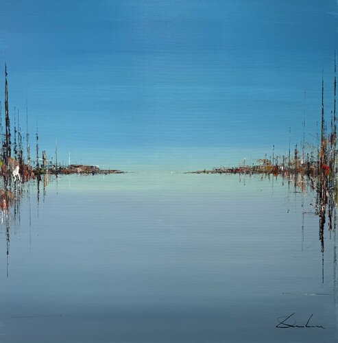BLUE SPACE by Richard Dubure, Painting for Sale on Select