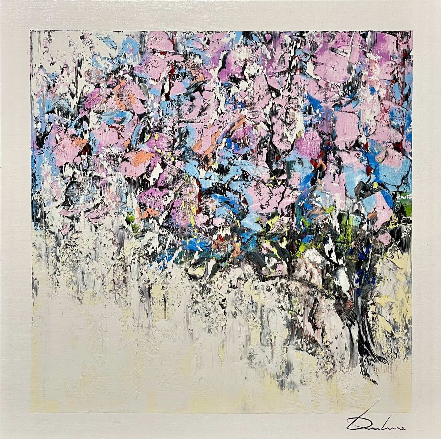 TOUCHES DE PRINTEMPS Richard Dubure Original painting for sale
