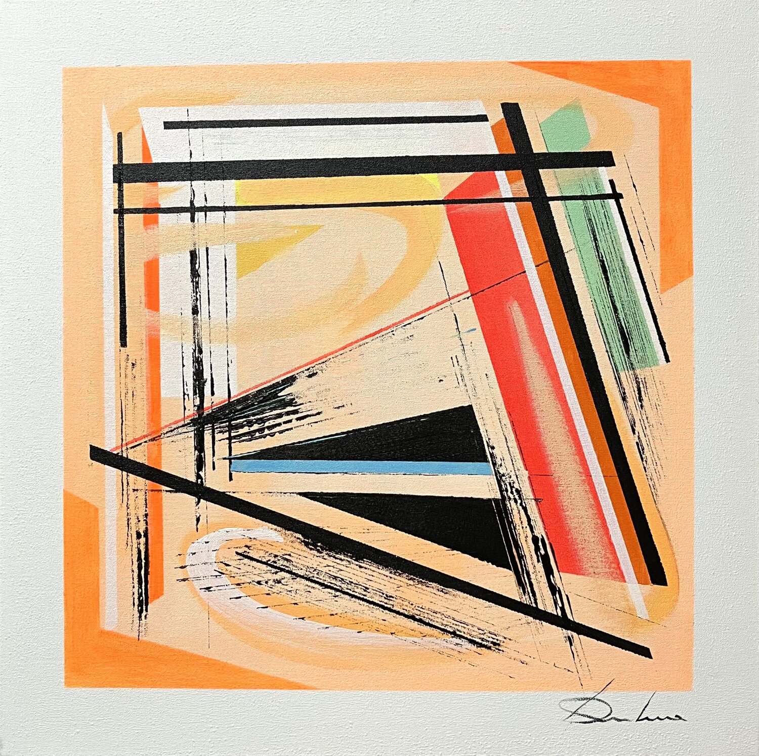 CONTRIBUTION AU DESORDRE Richard Dubure Original painting for sale