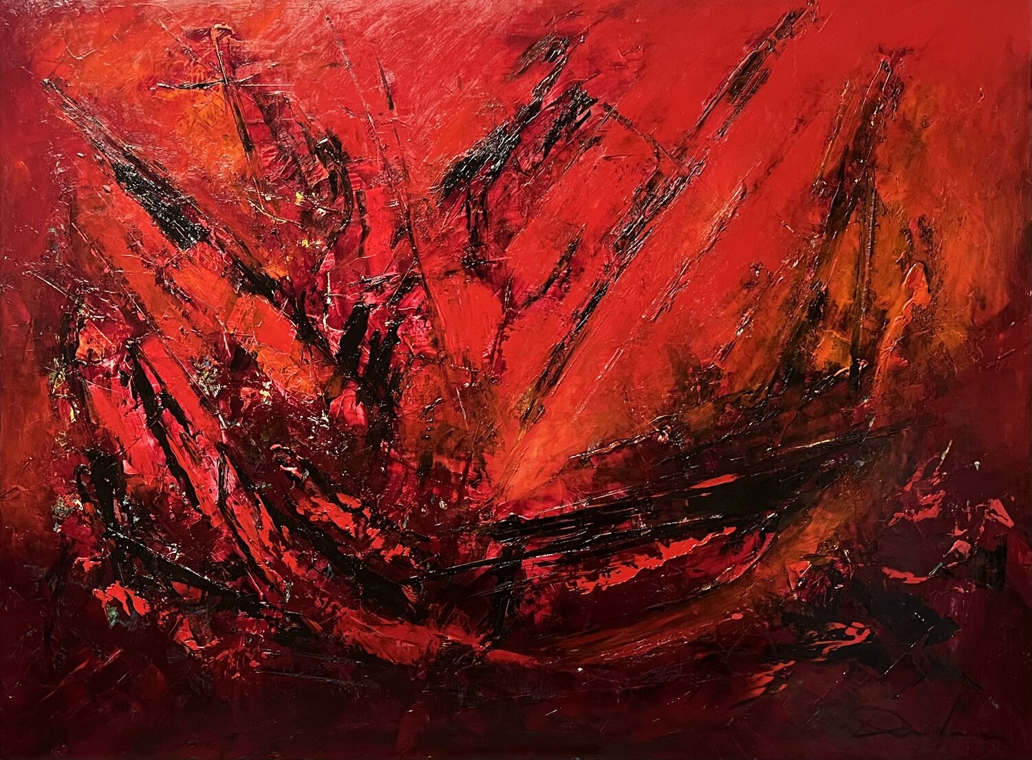 FULGURANCE Richard Dubure Original painting for sale