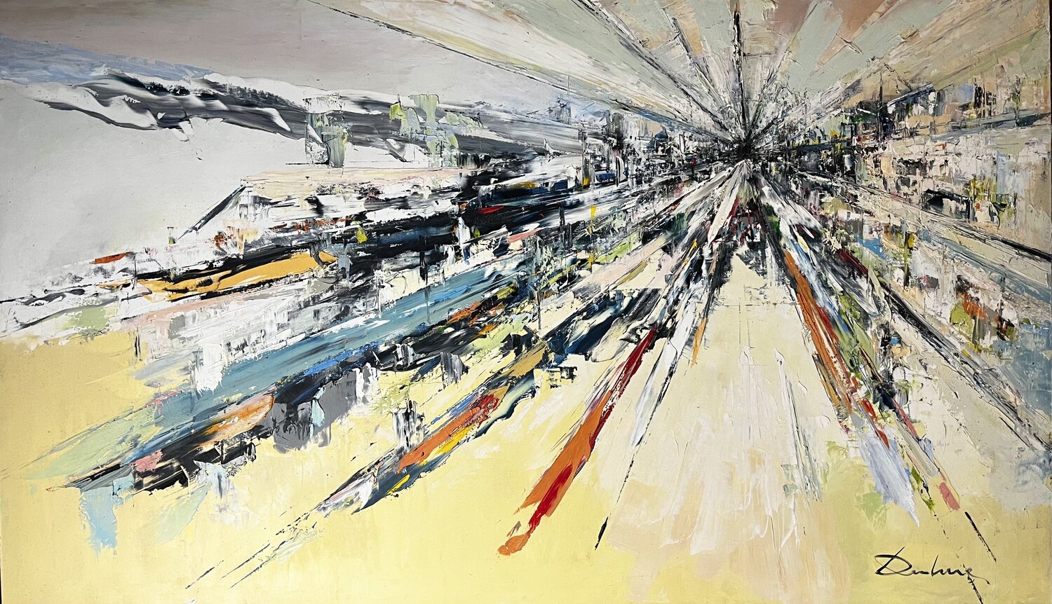 VORTEX CITADIN Richard Dubure Original painting for sale