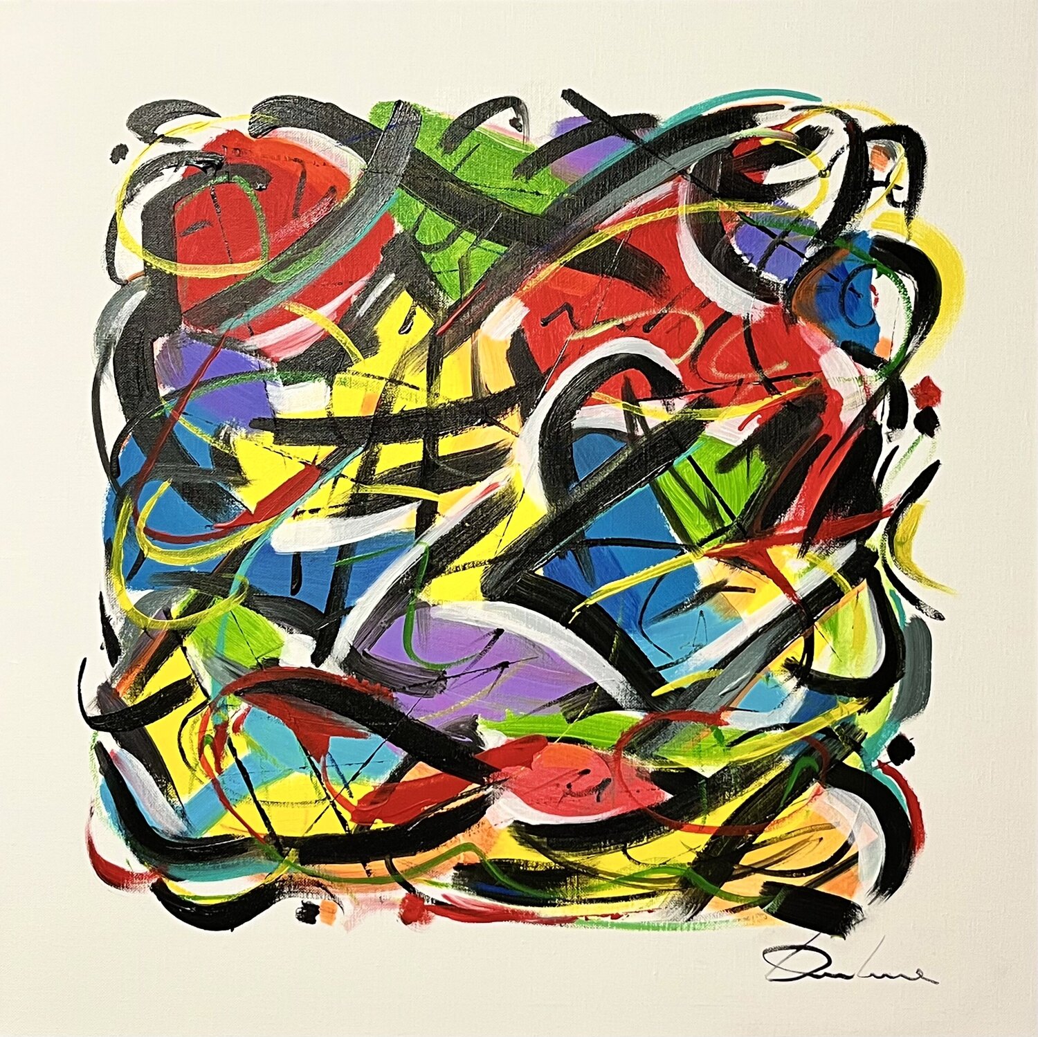 SWING Richard Dubure Original painting for sale