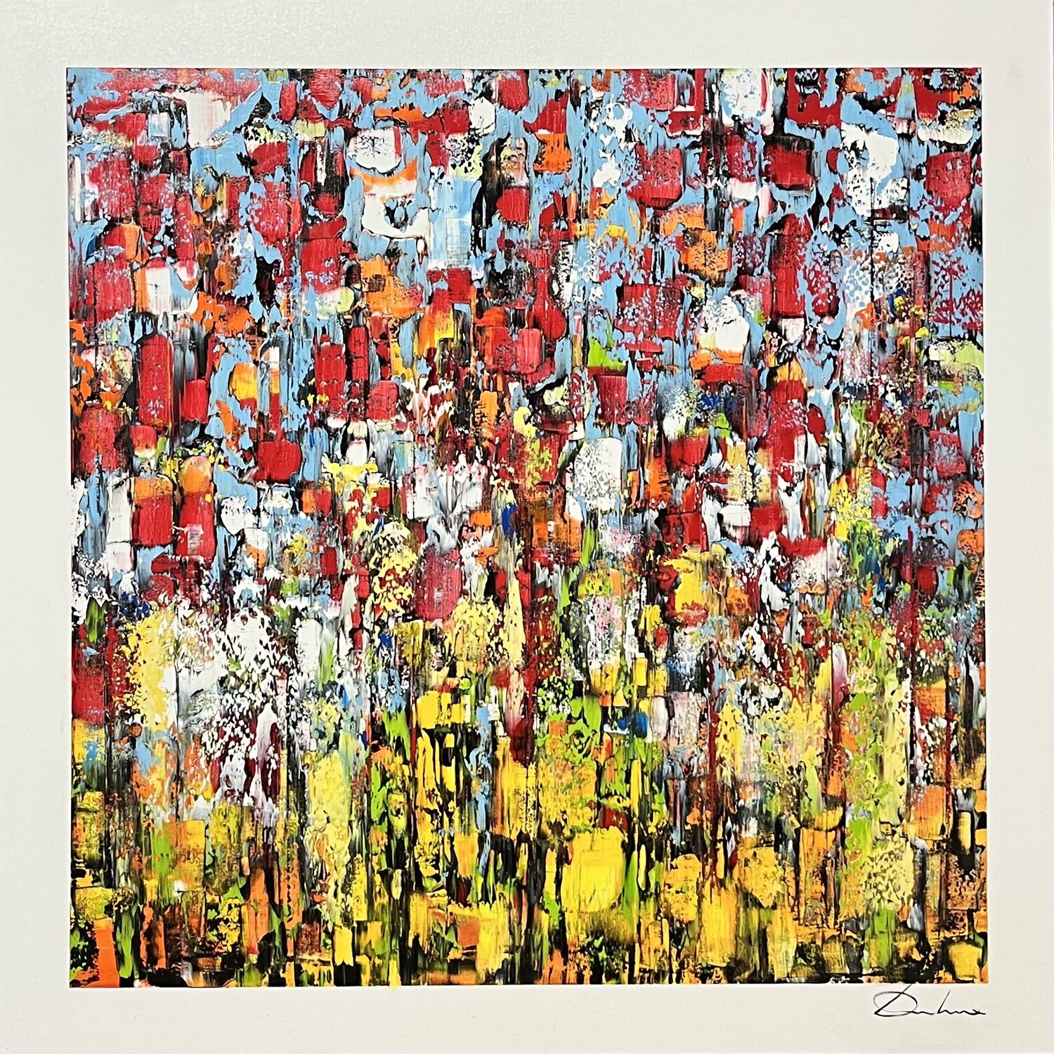 ÉCLOSION URBAINE Richard Dubure Original painting for sale