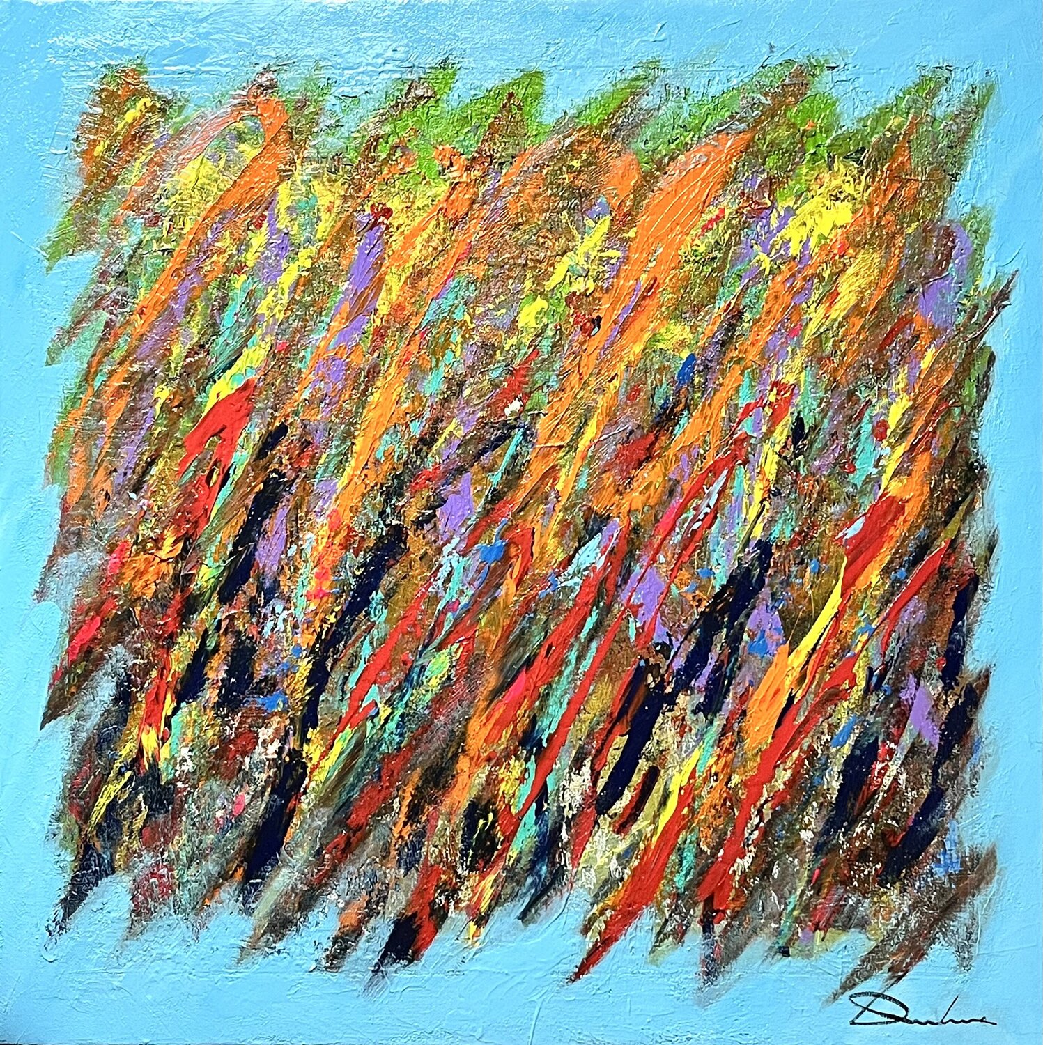 L’EXALTATION LYRIQUE Richard Dubure Original painting for sale