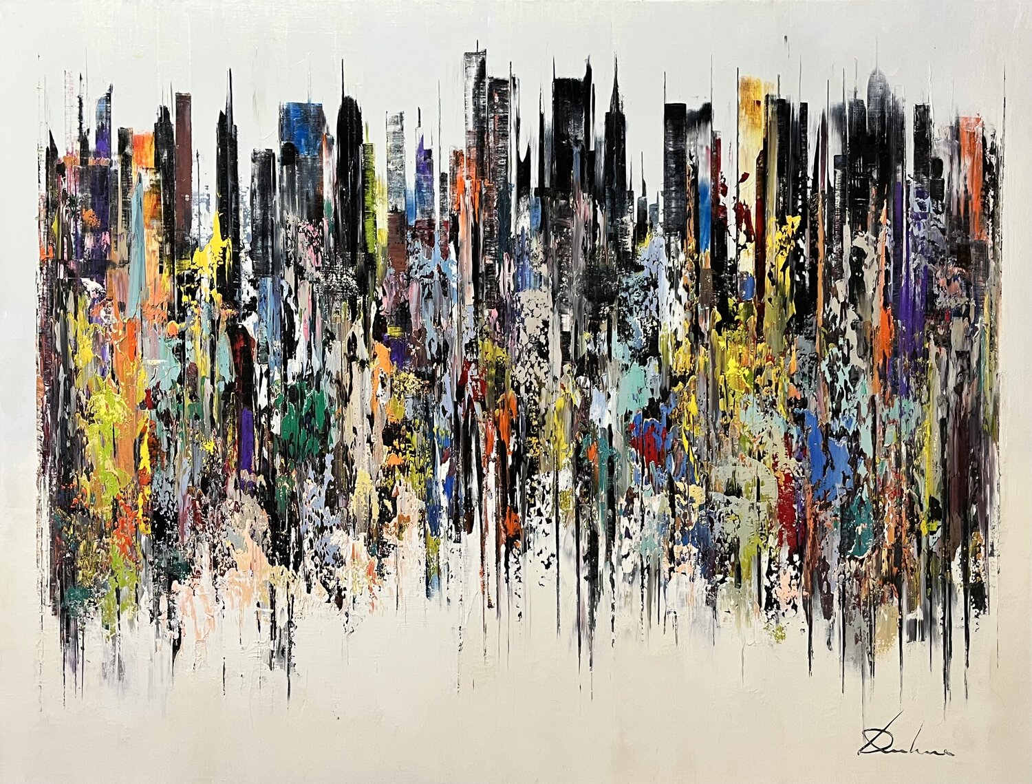 FAUX-SEMBLANTS Richard Dubure Original painting for sale