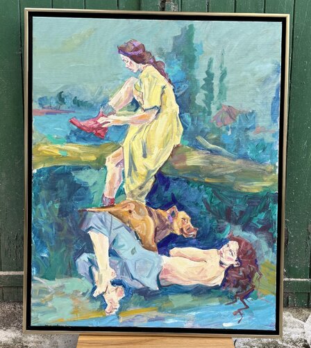 Am Fluss von Arsentij Pawlow, Malerei kaufen auf Select