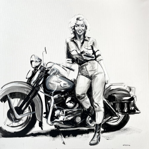 NORMA JEANE, HARLEY by Andreas Bartsch, Painting for Sale on Select