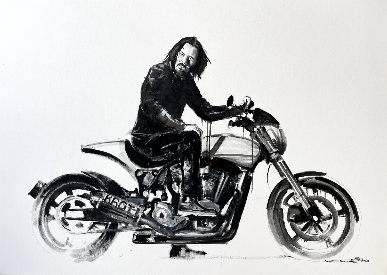 KEANU KRGT-1 Andreas Bartsch Original painting for sale