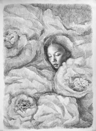 Shelter by Marina Ogai, Drawing for Sale on Select
