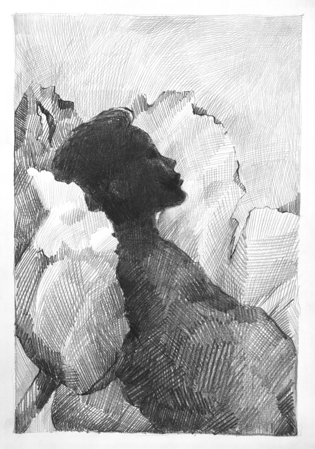 Tenderness Marina Ogai Drawing for sale
