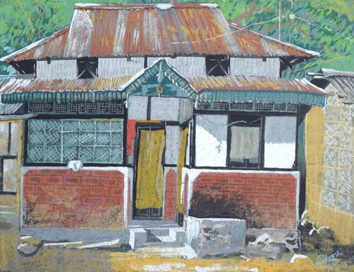 Our Humble Abode by Ajoy Dey, Painting for Sale on Select