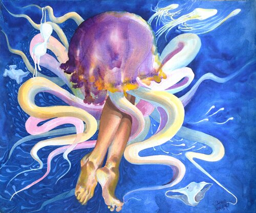 Victim by Ajoy Dey, Painting for Sale on Select
