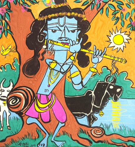 Sree Krishna von Ajoy Dey, Malerei kaufen auf Select