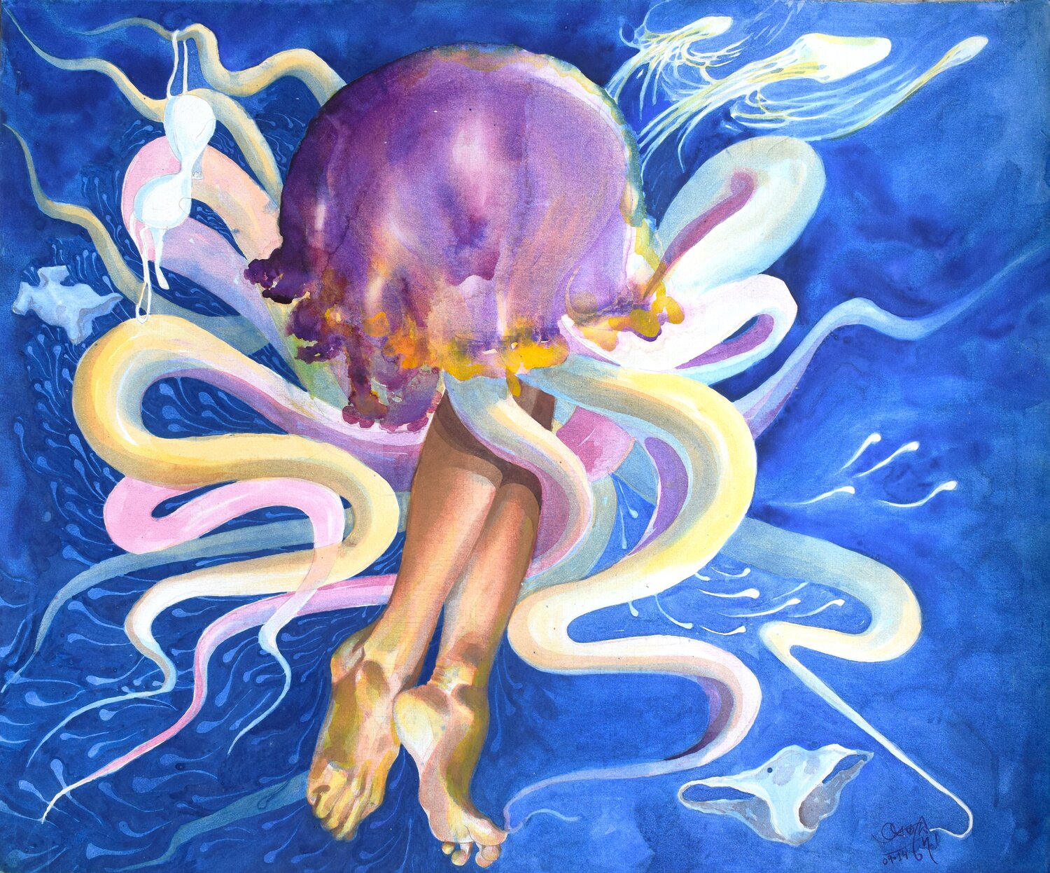 Victim Ajoy Dey Original painting for sale