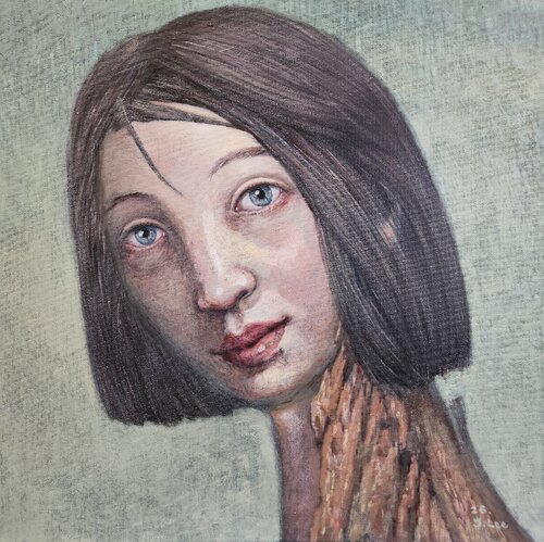THE QUIET GAZE von Ju Lee, Malerei kaufen auf Select