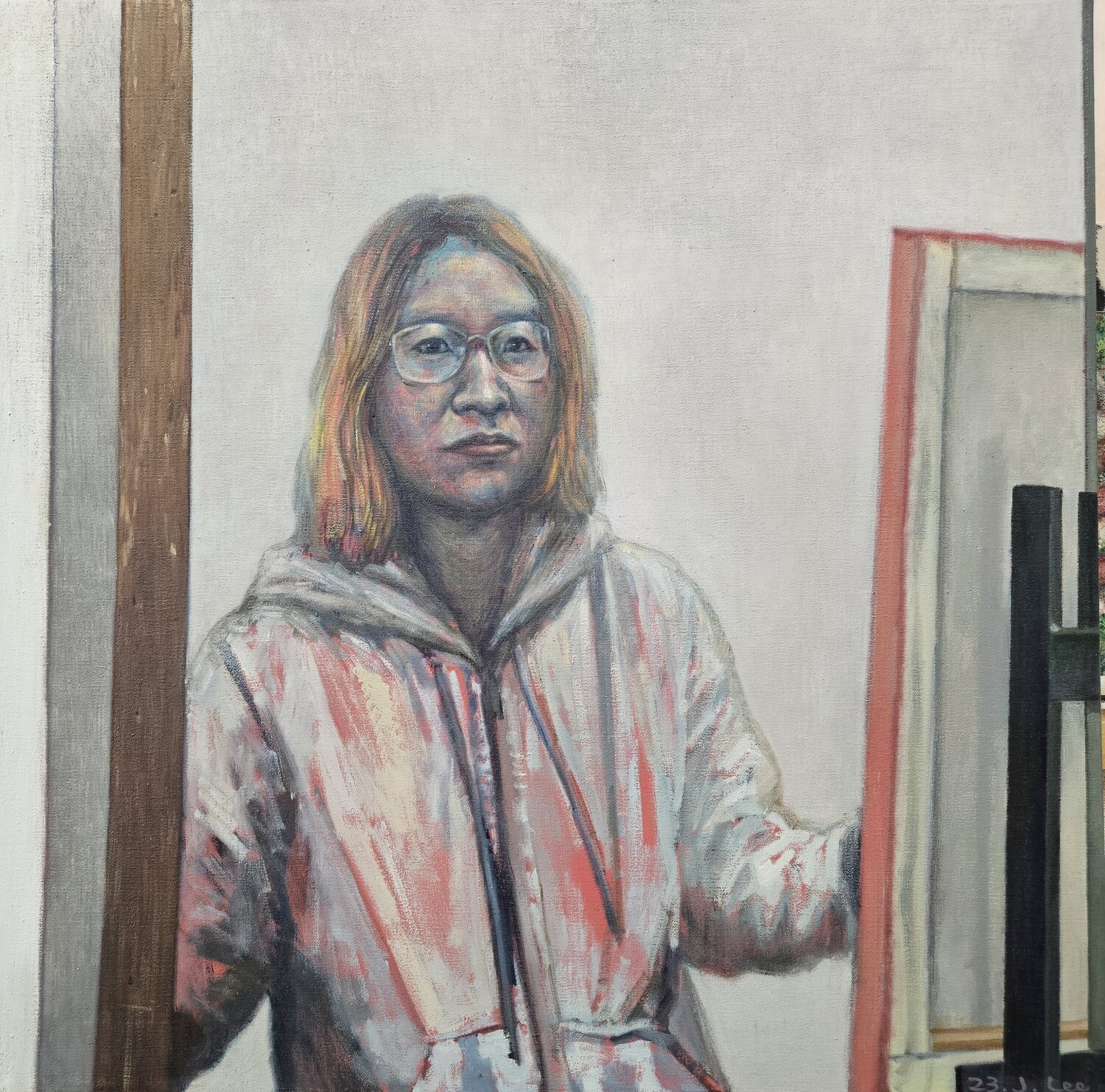 Mirror (No. 5 / Self-Portrait) Ju Lee Originalgemälde zu verkaufen