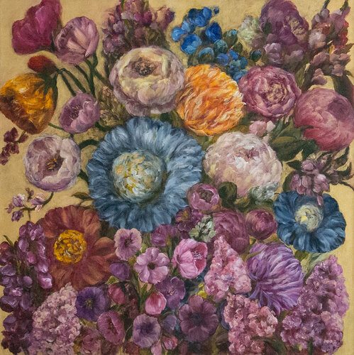 Blissful Melody on a Secret Garden by Maria Isabel Rodriguez, Painting for Sale on Select