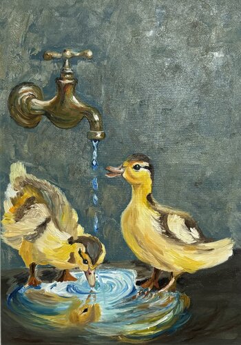 Joy by the Water von Ozlem Karaer, Malerei kaufen auf Select