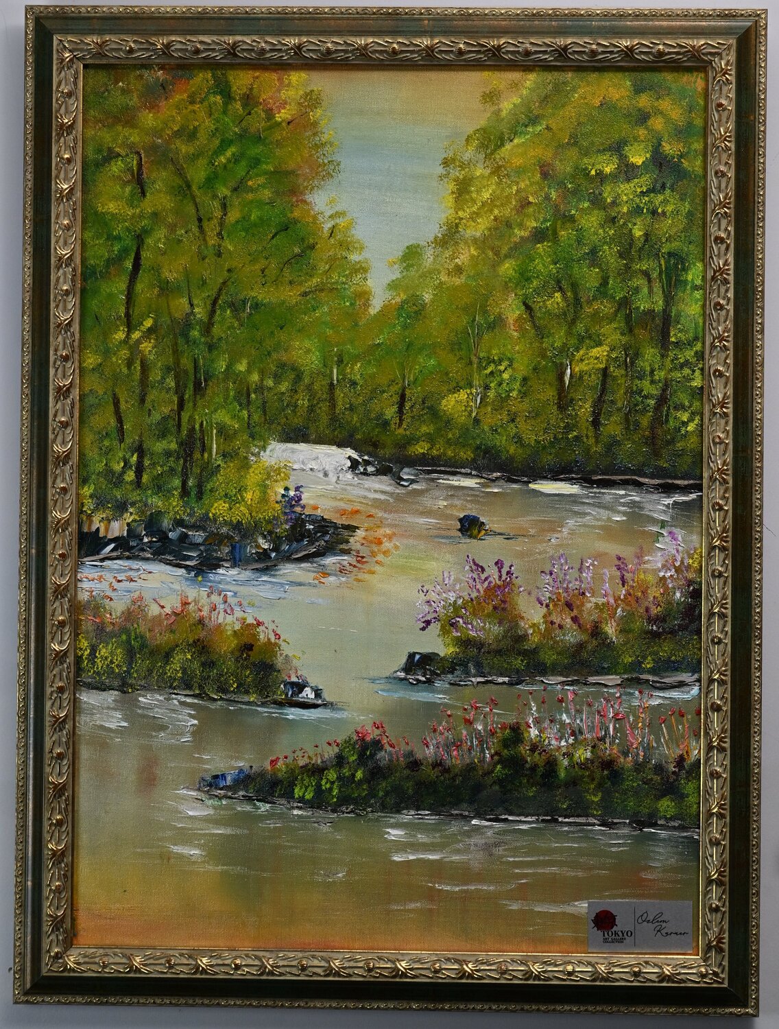 The River That Passes Through the Forest Ozlem Karaer Original painting for sale