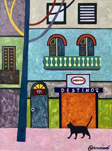 Destino by Olga Afanasiadi, Painting for Sale on Select