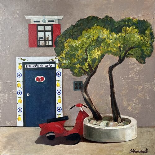 Paisaje español by Olga Afanasiadi, Painting for Sale on Select
