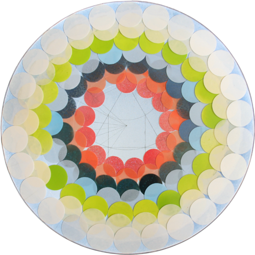 Time flows with holy heptagon_160822 by Soo Youn Kim, Painting for Sale on Select
