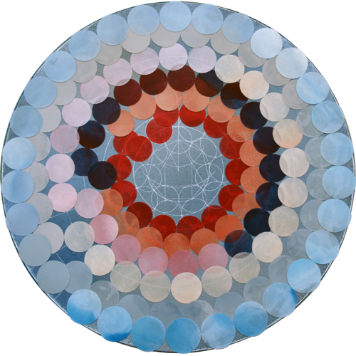 Time flows with holy heptagon_autumn winter 2019 by Soo Youn Kim, Painting for Sale on Select