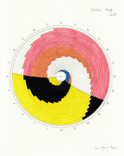 Time spiral_Aug 2018_Berlin by Soo Youn Kim, Drawing for Sale on Select