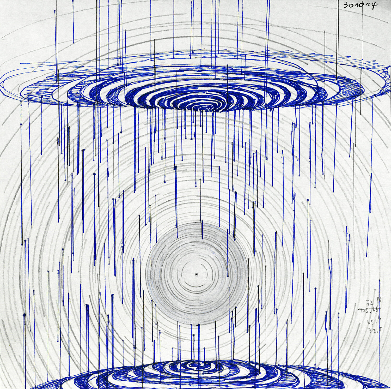 02MIracle_Geteiltes Wasser und der Himmel Soo Youn Kim Drawing for sale