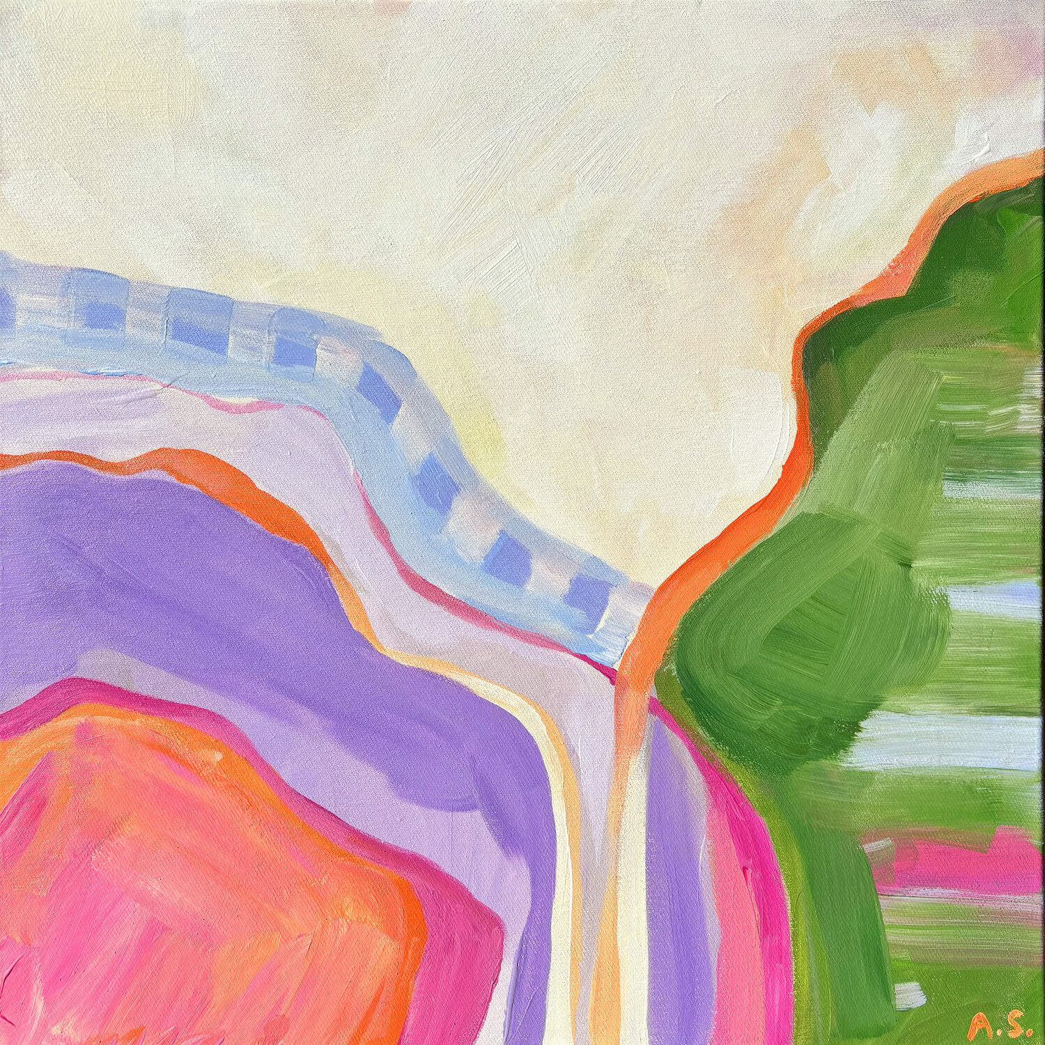 Begegnung Aylin Schickel Original painting for sale