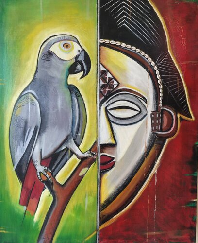 Totem Animal by Bukhonzu Musavu Kumba, Painting for Sale on Select