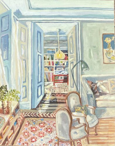 El Salón by Loreto Zuñiga Ziliani, Painting for Sale on Select