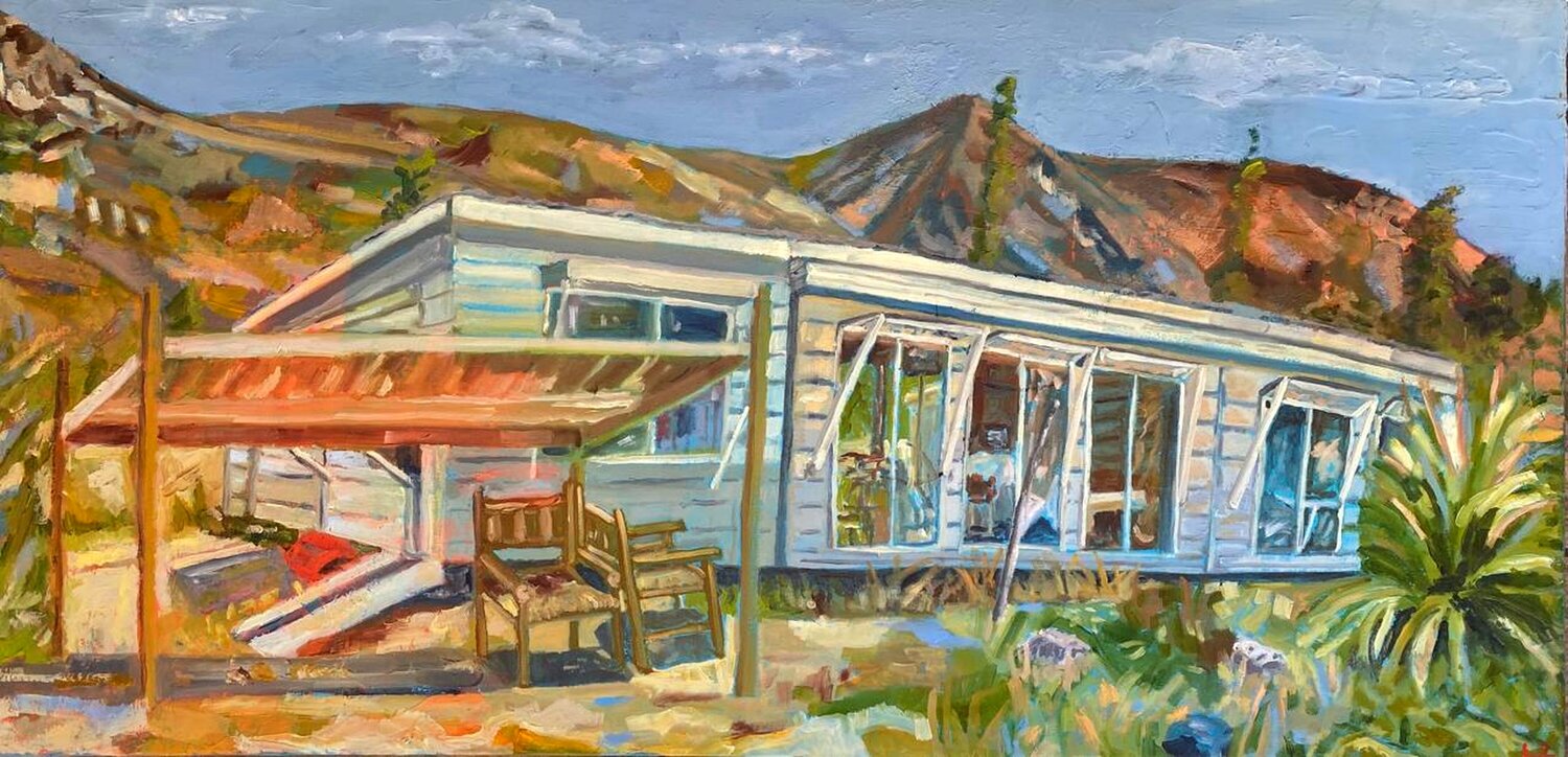 La Casa en el Valle Loreto Zuñiga Ziliani Original painting for sale