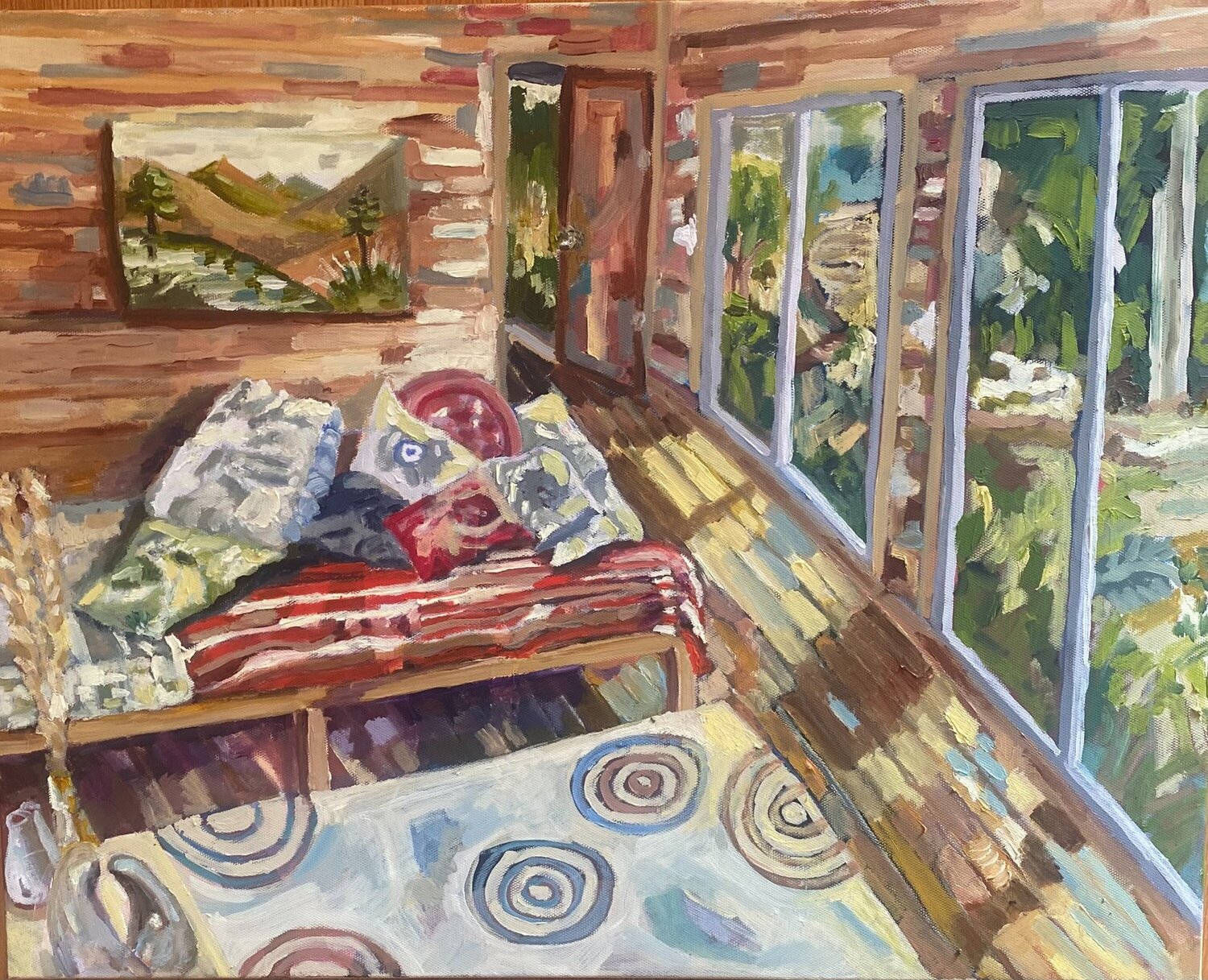 Interior del Valle Loreto Zuñiga Ziliani Original painting for sale
