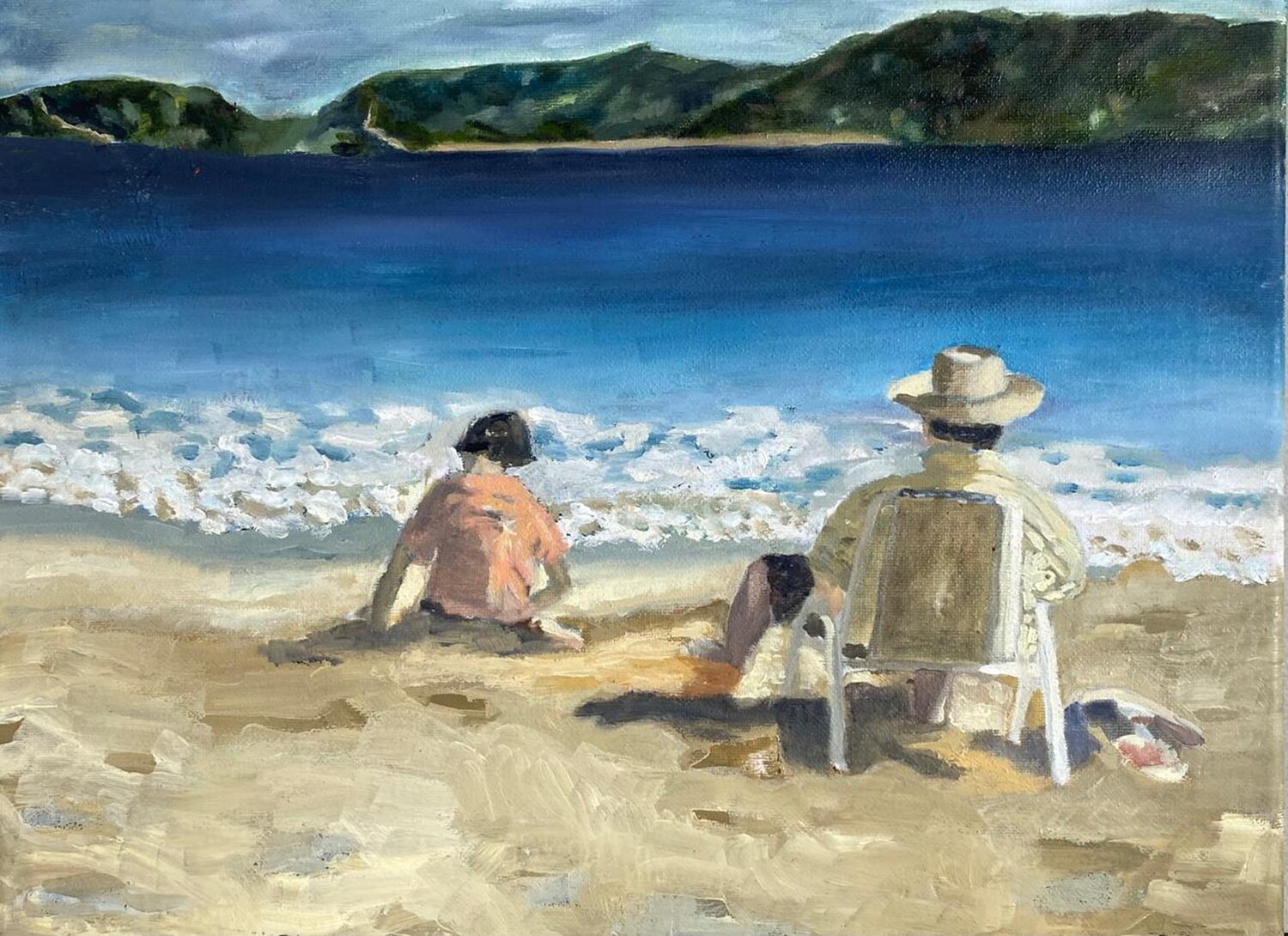 El Abuelo Loreto Zuñiga Ziliani Original painting for sale