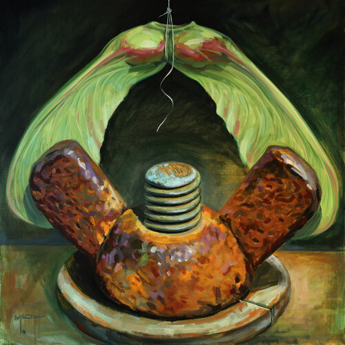 Wing Nut & Maple Seeds by Brian McClear, Painting for Sale on Select