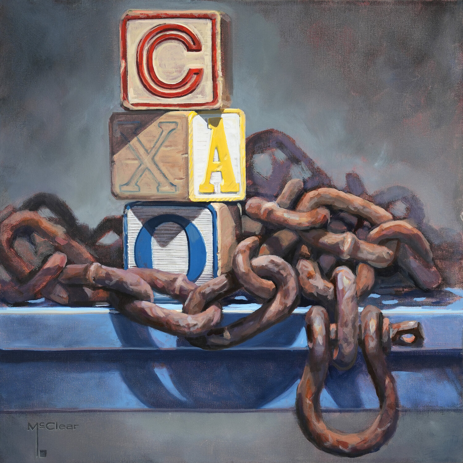 Chain Letters Brian McClear Original painting for sale