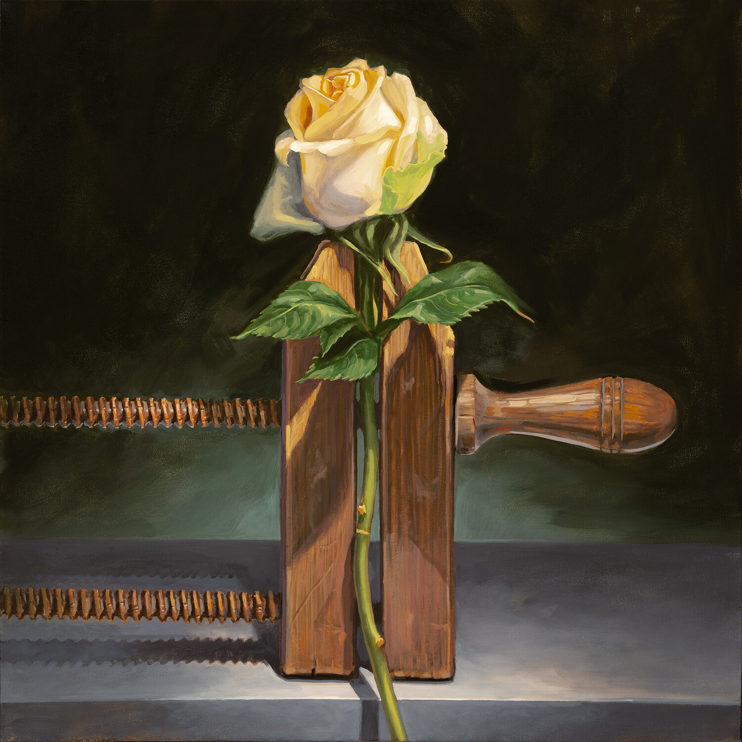 Pressed Rose Brian McClear Original painting for sale