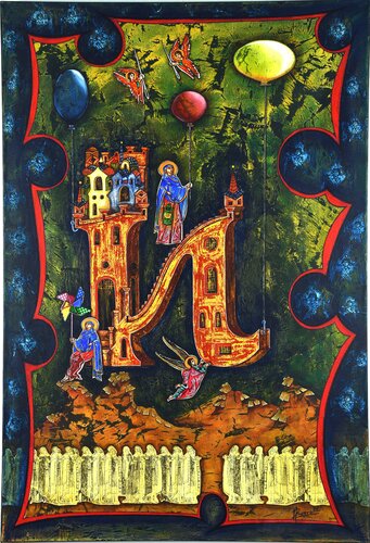 La ascensión by Niurys Rivera Machado, Painting for Sale on Select