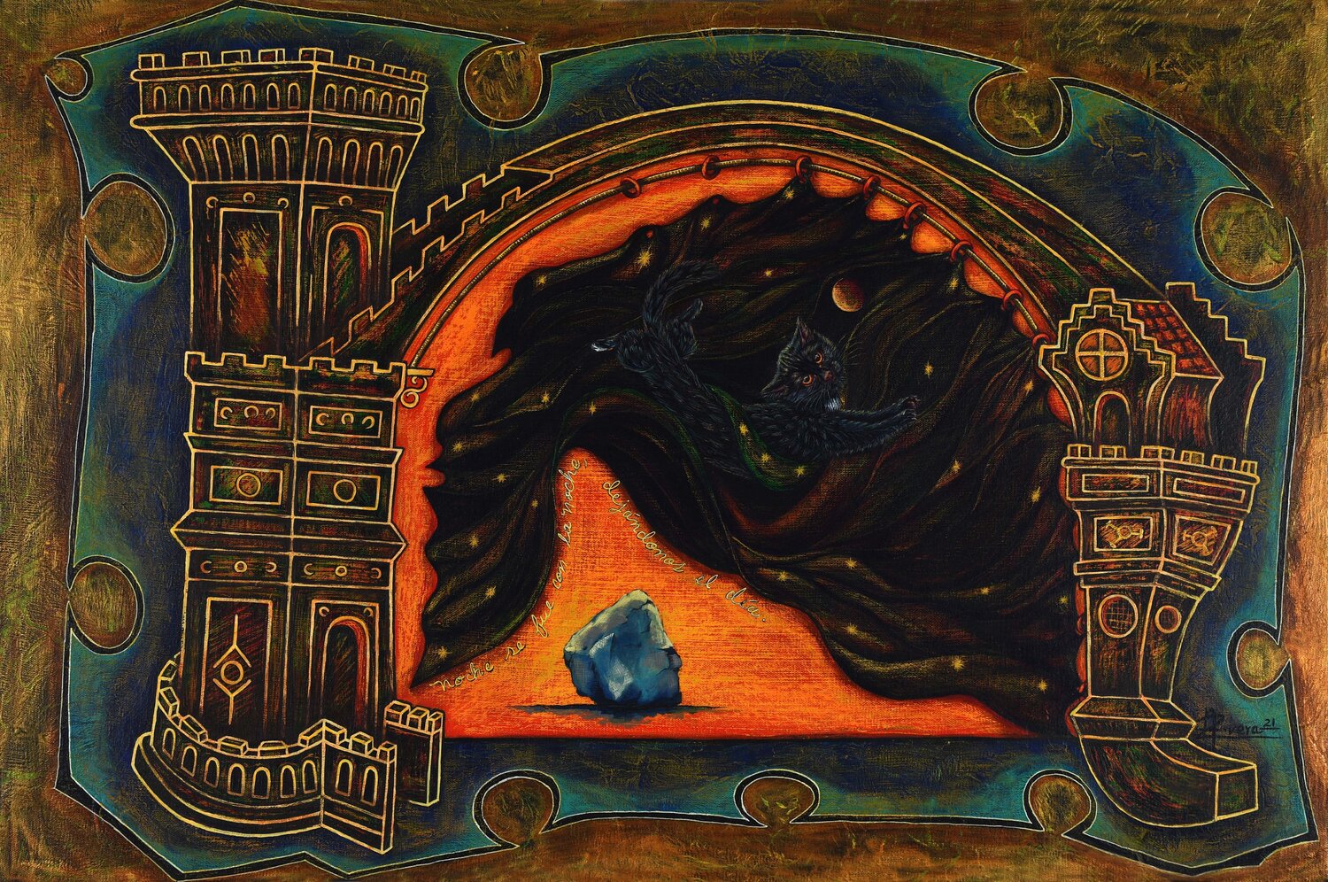 Noche Niurys Rivera Machado Original painting for sale