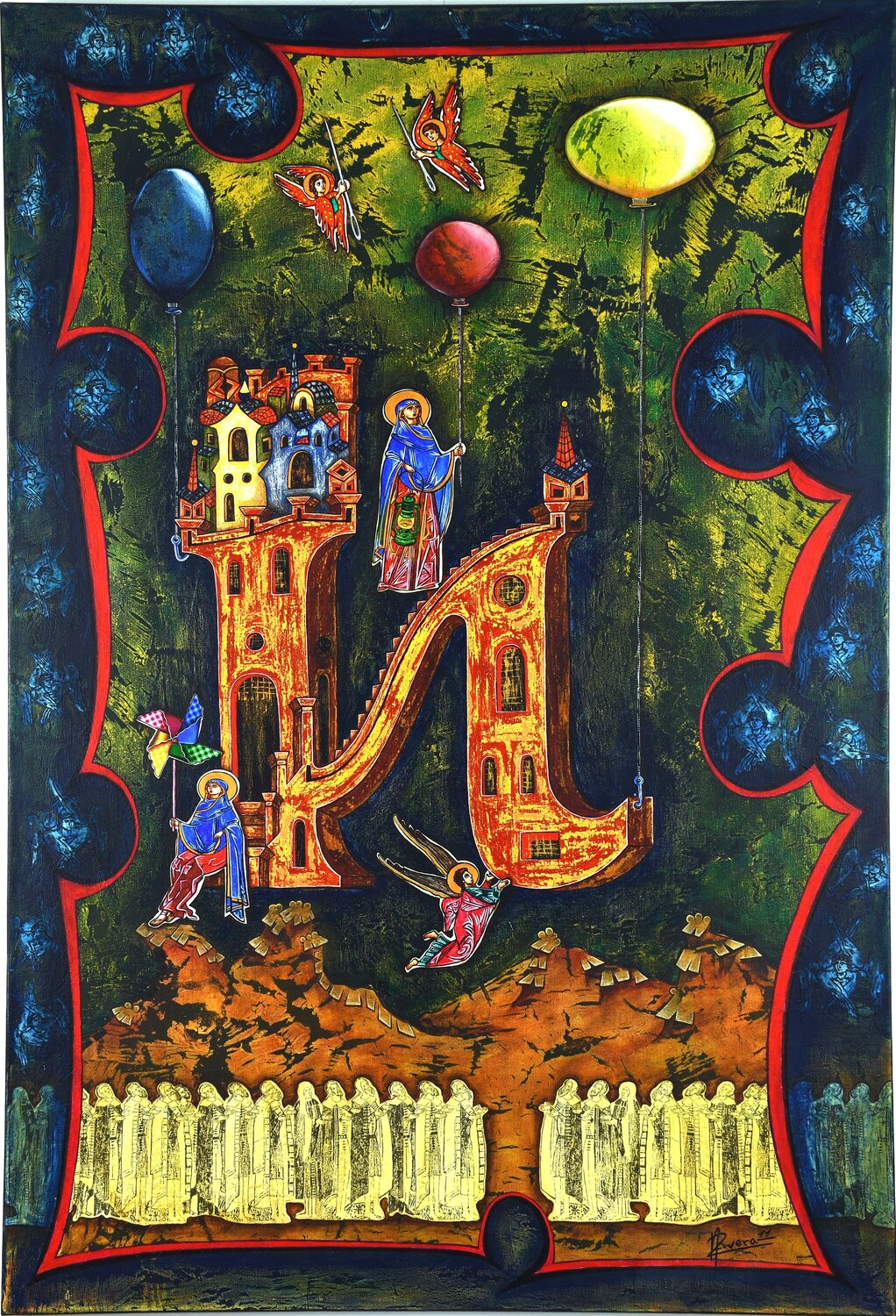 La ascensión Niurys Rivera Machado Original painting for sale